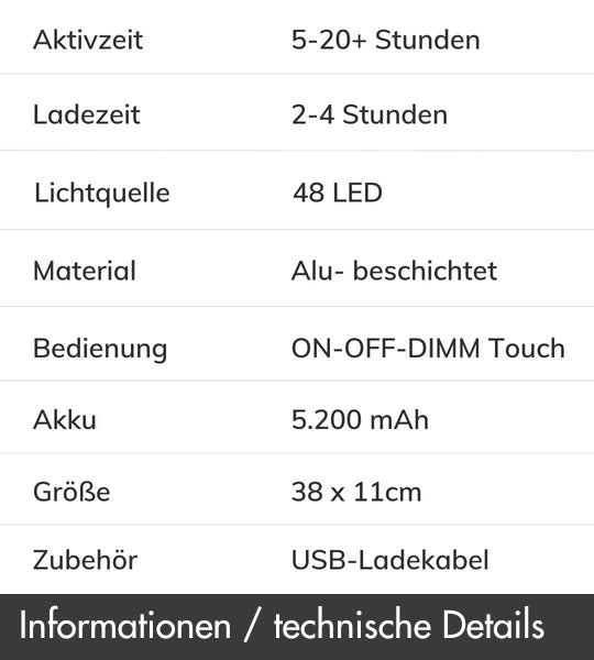 Kabellose Tischlampe