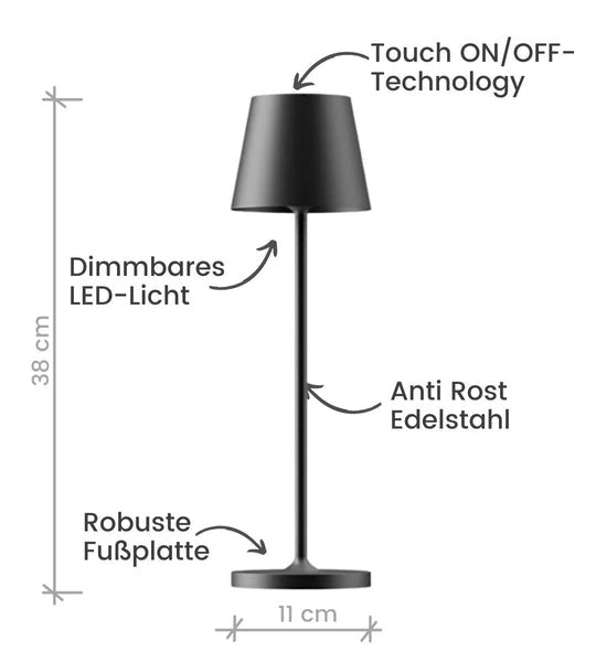 Kabellose Tischlampe